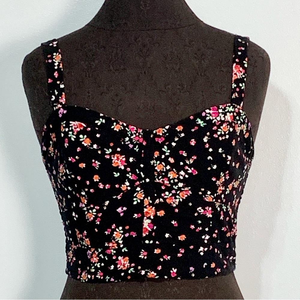 Bethany Mota Floral Crop Top (M)